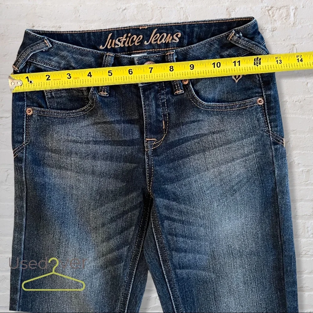 JUSTICE JEANS ZIPPER DETAILING SZ 10R